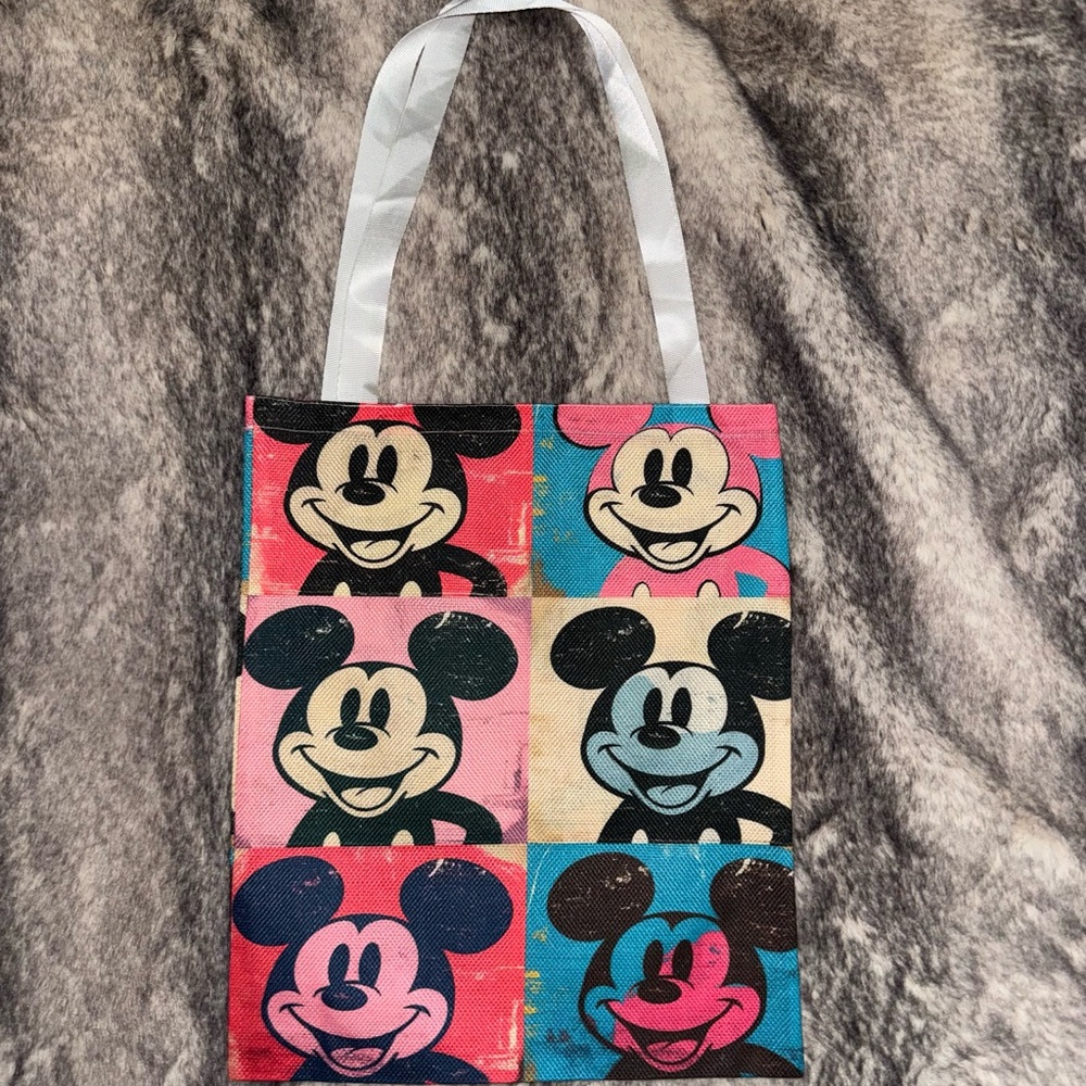 Colorful Mickey Mouse Tote Bag